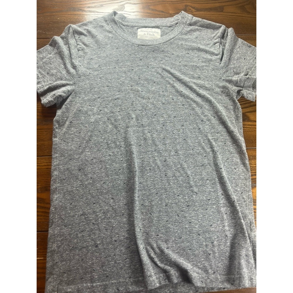 Y2K Abercrombie & Fitch Men's M Gray Cotton  AOP Arrow Pattern Tee Made In USA